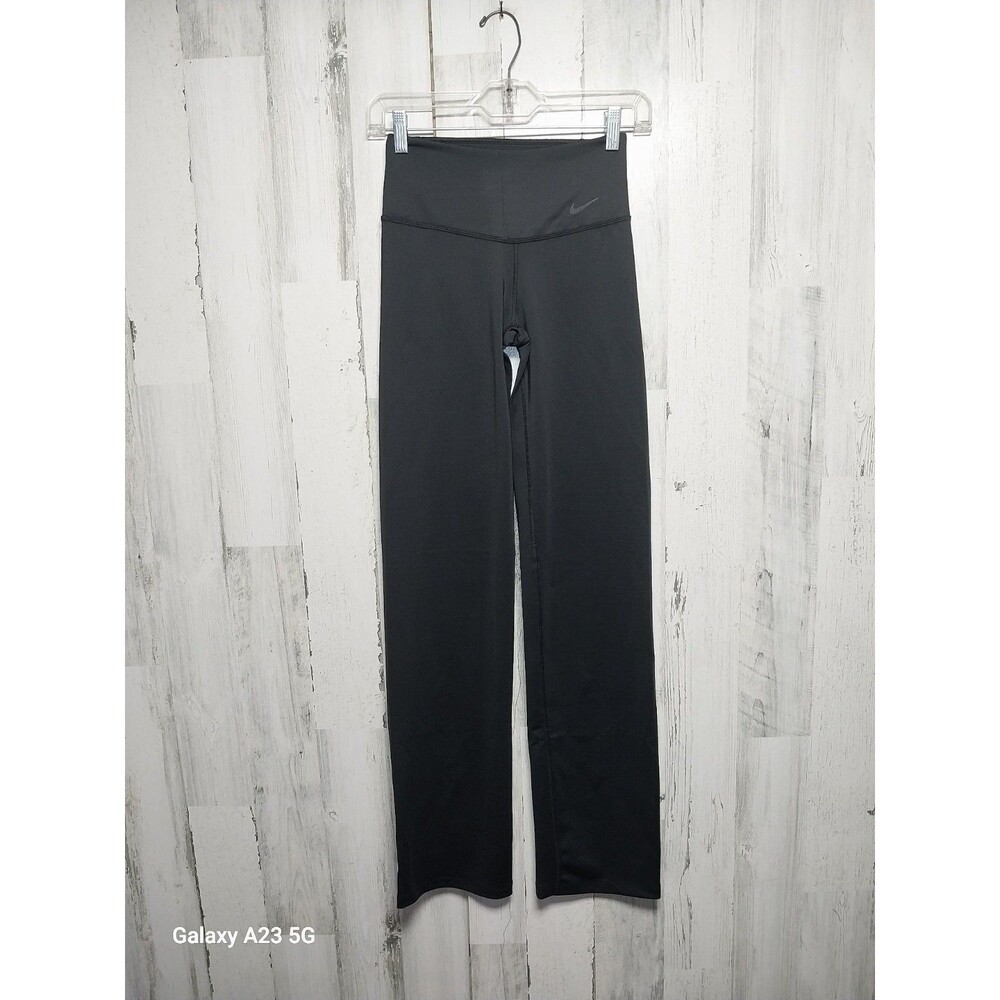 NIKE Power Victory Training Pants Leggings WOMENS X-SMALL Black MID-RISE